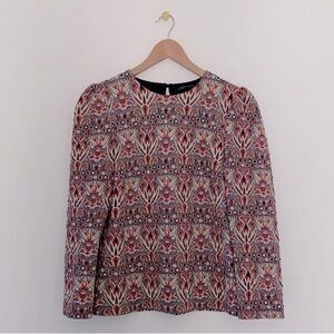 Zara Puff Shoulder Knit Sweater